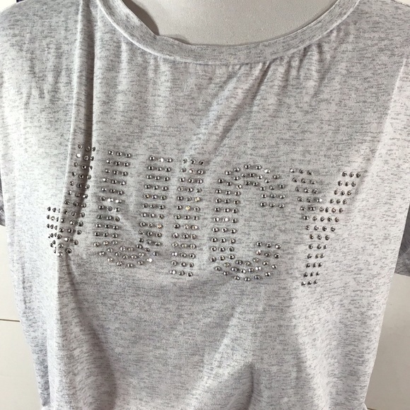 Juicy Couture gray short sleeve tee shirt M - Picture 2 of 7